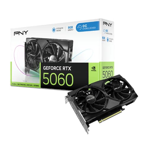 PNY RTX 5060 OC 8GB GDDR7 Graphics Card